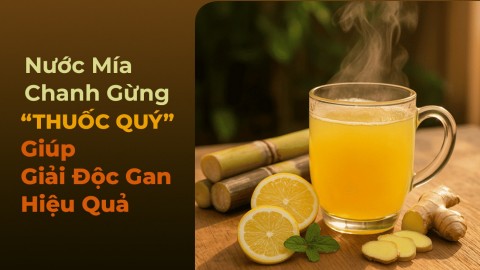 Nước Mía Chanh Gừng – “Thuốc Quý” Giúp Giải Độc Gan Hiệu Quả