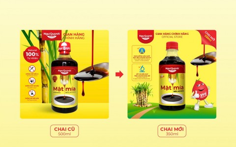 Thông báo thay đổi mẫu bao bì sản phẩm Mật mía