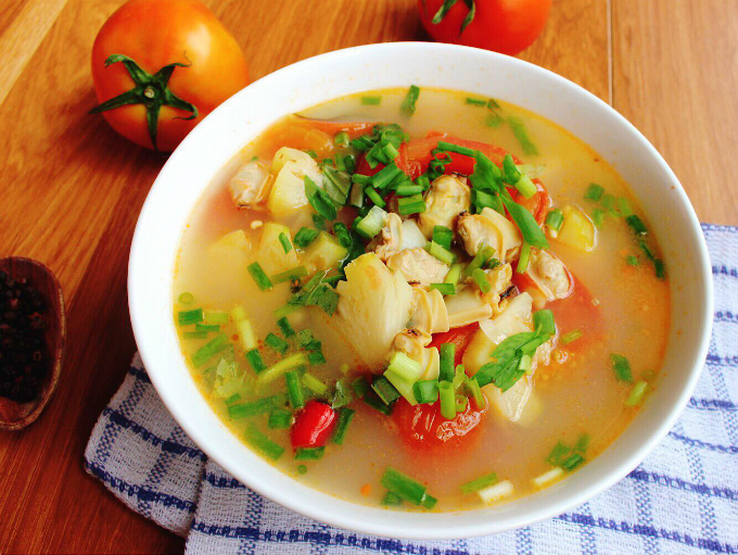 món canh ngao nấu chua