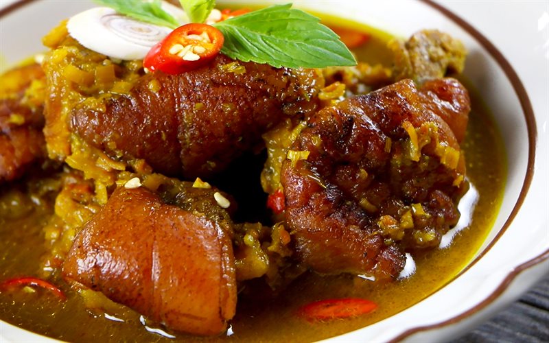 cách làm món chân giò giả cầy